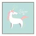 Picture of Shine On Unicorn Blue _GroupedProduct_Square_Mini_ _GroupedProduct_Square_Canvas_Framed_