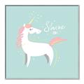 Picture of Shine On Unicorn Blue _GroupedProduct_Square_Mini_ _GroupedProduct_Square_Canvas_Framed_
