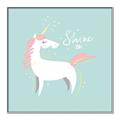 Picture of Shine On Unicorn Blue _GroupedProduct_Square_Mini_ _GroupedProduct_Square_Canvas_Framed_