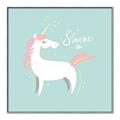 Picture of Shine On Unicorn Blue _GroupedProduct_Square_Mini_ _GroupedProduct_Square_Canvas_Framed_