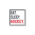Picture of Eat Sleep Hockey _GroupedProduct_Square_Mini_ _GroupedProduct_Square_Canvas_Framed_