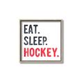 Picture of Eat Sleep Hockey _GroupedProduct_Square_Mini_ _GroupedProduct_Square_Canvas_Framed_