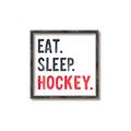 Picture of Eat Sleep Hockey _GroupedProduct_Square_Mini_ _GroupedProduct_Square_Canvas_Framed_