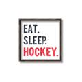 Picture of Eat Sleep Hockey _GroupedProduct_Square_Mini_ _GroupedProduct_Square_Canvas_Framed_