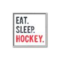 Picture of Eat Sleep Hockey _GroupedProduct_Square_Mini_ _GroupedProduct_Square_Canvas_Framed_