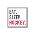 Picture of Eat Sleep Hockey _GroupedProduct_Square_Mini_ _GroupedProduct_Square_Canvas_Framed_
