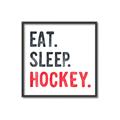 Picture of Eat Sleep Hockey _GroupedProduct_Square_Mini_ _GroupedProduct_Square_Canvas_Framed_