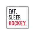 Picture of Eat Sleep Hockey _GroupedProduct_Square_Mini_ _GroupedProduct_Square_Canvas_Framed_