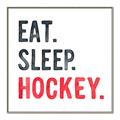 Picture of Eat Sleep Hockey _GroupedProduct_Square_Mini_ _GroupedProduct_Square_Canvas_Framed_