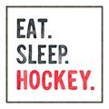 Picture of Eat Sleep Hockey _GroupedProduct_Square_Mini_ _GroupedProduct_Square_Canvas_Framed_