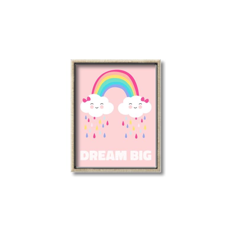 Picture of Dream Big Rainbow _GroupedProduct_Rectangle_Portrait_Mini_ _GroupedProduct_Rectangle_Portrait_Canvas_Framed_