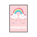 Picture of Dream Big Rainbow _GroupedProduct_Rectangle_Portrait_Mini_ _GroupedProduct_Rectangle_Portrait_Canvas_Framed_