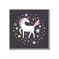 Picture of The Magic of Unicorns _GroupedProduct_Square_Mini_ _GroupedProduct_Square_Canvas_Framed_