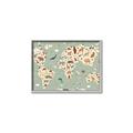 Picture of Animal Map _GroupedProduct_Rectangle_Landscape_Canvas_Framed_
