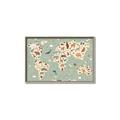 Picture of Animal Map _GroupedProduct_Rectangle_Landscape_Canvas_Framed_