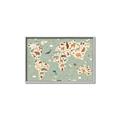 Picture of Animal Map _GroupedProduct_Rectangle_Landscape_Canvas_Framed_