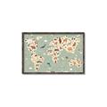 Picture of Animal Map _GroupedProduct_Rectangle_Landscape_Canvas_Framed_