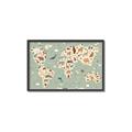 Picture of Animal Map _GroupedProduct_Rectangle_Landscape_Canvas_Framed_