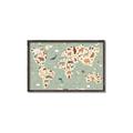Picture of Animal Map _GroupedProduct_Rectangle_Landscape_Canvas_Framed_