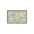 Picture of Animal Map _GroupedProduct_Rectangle_Landscape_Canvas_Framed_