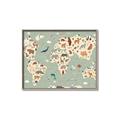 Picture of Animal Map _GroupedProduct_Rectangle_Landscape_Canvas_Framed_