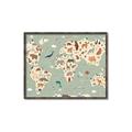 Picture of Animal Map _GroupedProduct_Rectangle_Landscape_Canvas_Framed_