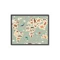 Picture of Animal Map _GroupedProduct_Rectangle_Landscape_Canvas_Framed_