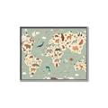 Picture of Animal Map _GroupedProduct_Rectangle_Landscape_Canvas_Framed_
