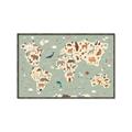 Picture of Animal Map _GroupedProduct_Rectangle_Landscape_Canvas_Framed_