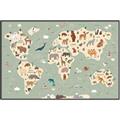 Picture of Animal Map _GroupedProduct_Rectangle_Landscape_Canvas_Framed_