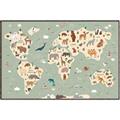 Picture of Animal Map _GroupedProduct_Rectangle_Landscape_Canvas_Framed_