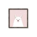 Picture of Pinky Llama  _GroupedProduct_Square_Mini_ _GroupedProduct_Square_Canvas_Framed_