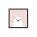 Picture of Pinky Llama  _GroupedProduct_Square_Mini_ _GroupedProduct_Square_Canvas_Framed_