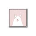 Picture of Pinky Llama  _GroupedProduct_Square_Mini_ _GroupedProduct_Square_Canvas_Framed_