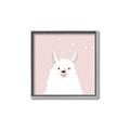 Picture of Pinky Llama  _GroupedProduct_Square_Mini_ _GroupedProduct_Square_Canvas_Framed_