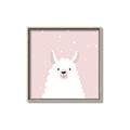 Picture of Pinky Llama  _GroupedProduct_Square_Mini_ _GroupedProduct_Square_Canvas_Framed_