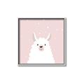 Picture of Pinky Llama  _GroupedProduct_Square_Mini_ _GroupedProduct_Square_Canvas_Framed_