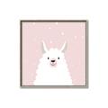 Picture of Pinky Llama  _GroupedProduct_Square_Mini_ _GroupedProduct_Square_Canvas_Framed_