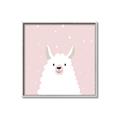 Picture of Pinky Llama  _GroupedProduct_Square_Mini_ _GroupedProduct_Square_Canvas_Framed_