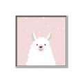 Picture of Pinky Llama  _GroupedProduct_Square_Mini_ _GroupedProduct_Square_Canvas_Framed_