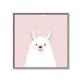 Picture of Pinky Llama  _GroupedProduct_Square_Mini_ _GroupedProduct_Square_Canvas_Framed_