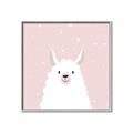 Picture of Pinky Llama  _GroupedProduct_Square_Mini_ _GroupedProduct_Square_Canvas_Framed_
