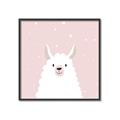 Picture of Pinky Llama  _GroupedProduct_Square_Mini_ _GroupedProduct_Square_Canvas_Framed_