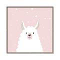 Picture of Pinky Llama  _GroupedProduct_Square_Mini_ _GroupedProduct_Square_Canvas_Framed_