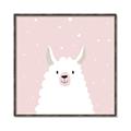 Picture of Pinky Llama  _GroupedProduct_Square_Mini_ _GroupedProduct_Square_Canvas_Framed_