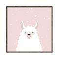 Picture of Pinky Llama  _GroupedProduct_Square_Mini_ _GroupedProduct_Square_Canvas_Framed_
