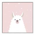 Picture of Pinky Llama  _GroupedProduct_Square_Mini_ _GroupedProduct_Square_Canvas_Framed_