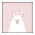 Picture of Pinky Llama  _GroupedProduct_Square_Mini_ _GroupedProduct_Square_Canvas_Framed_