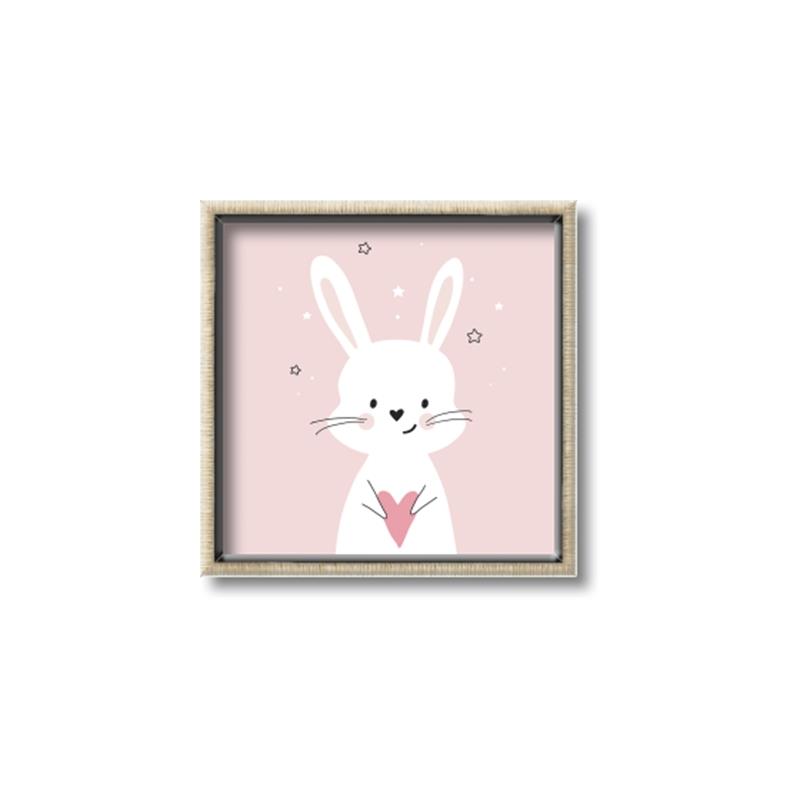 Picture of Pinky Bunny _GroupedProduct_Square_Mini_ _GroupedProduct_Square_Canvas_Framed_