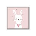 Picture of Pinky Bunny _GroupedProduct_Square_Mini_ _GroupedProduct_Square_Canvas_Framed_
